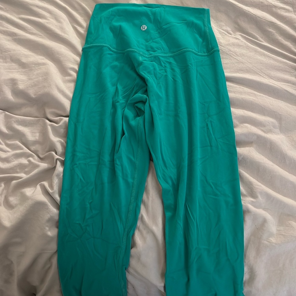 Lululemon Align 25’ Kelly green high rise leggings - worn once, size 4